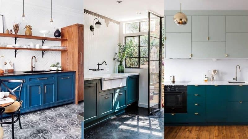 Cuisine bleue air de vacances