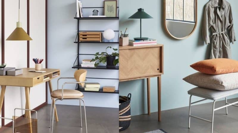 Collection Hübsch mobilier bois petite décoration