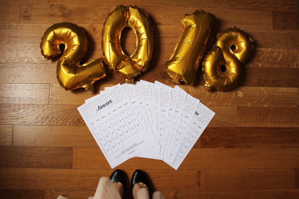 Mon calendrier printable 2018 ! www.soodeco.fr/