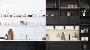 Adopter le noir dans sa cuisine sans la rendre sombre ! www.soodeco.fr/
