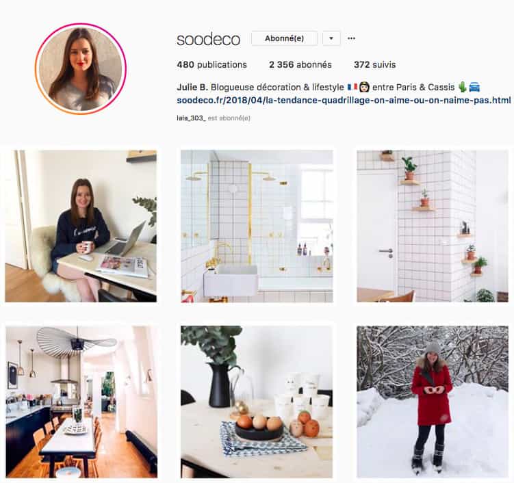 Les 10 Instagram déco à suivre en 2018 www.soodeco.fr/
