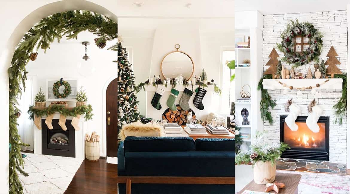 Décorer sa cheminée pour Noël www.soodeco.fr/