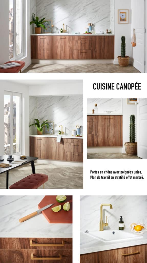 Un projet d'aménagement de la cuisine Canopée avec Lapeyre www.soodeco.fr/
