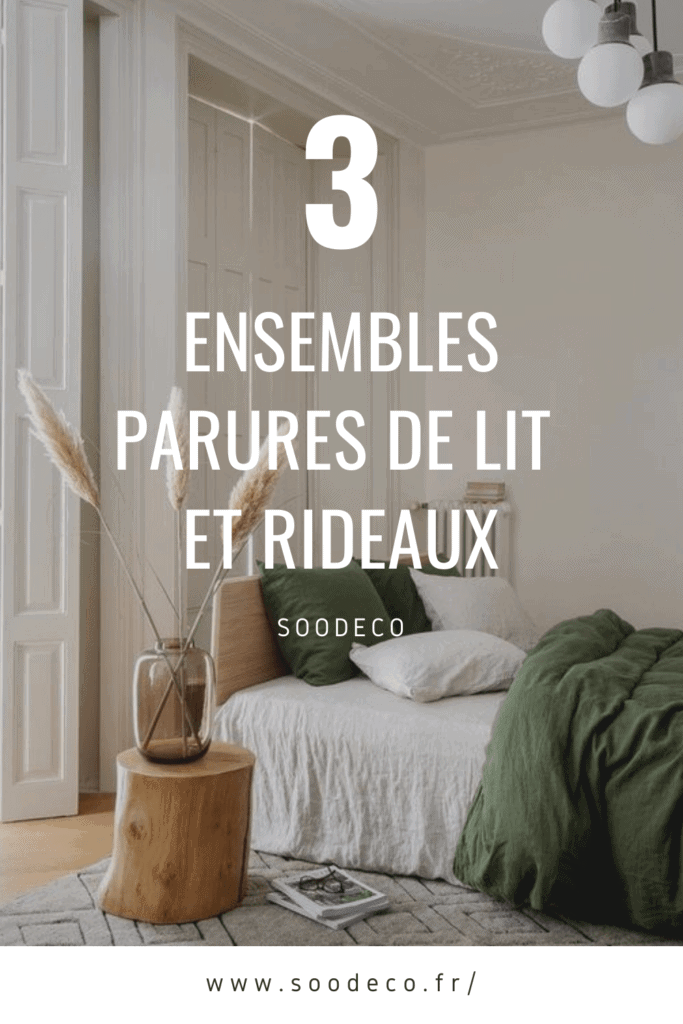 3 ensembles parures de lit et rideaux pour votre chambre www.soodeco.fr/
