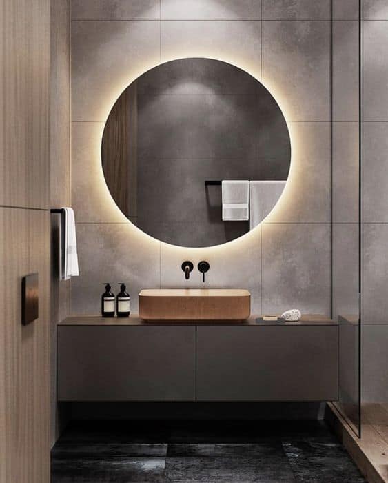 3 Micros tendances décoration de salle de bain miroir rétroéclairé