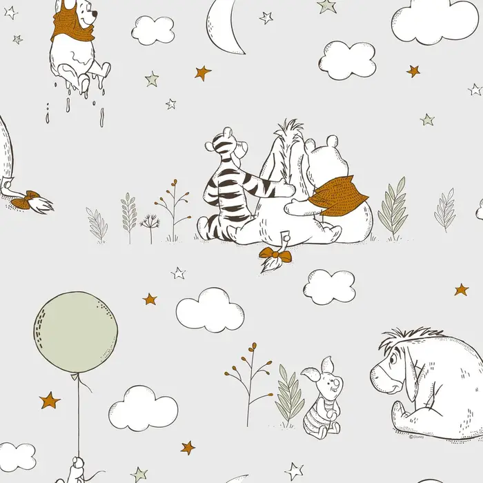Papier peint Winnie l'oursin chambre enfant