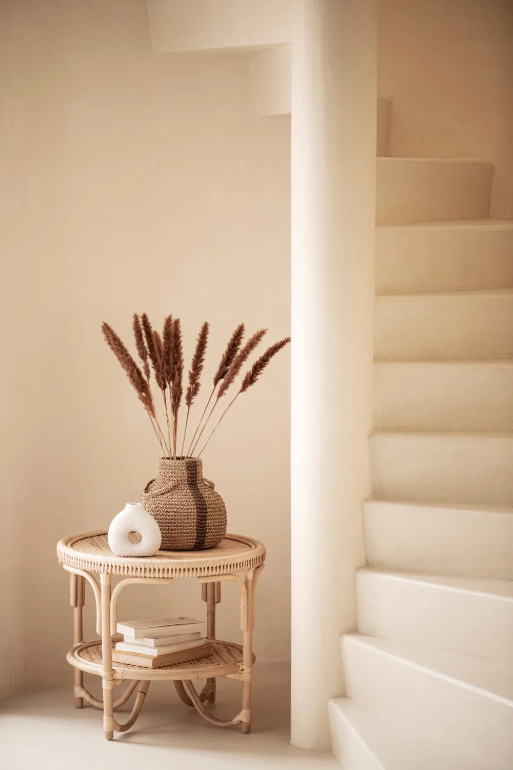 Petit vase gré blanc texturé - maisons du monde