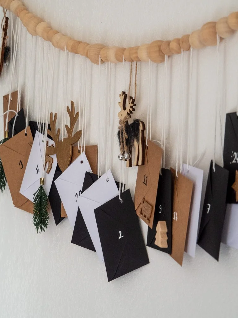 DIY calendrier Noël enfant enveloppes