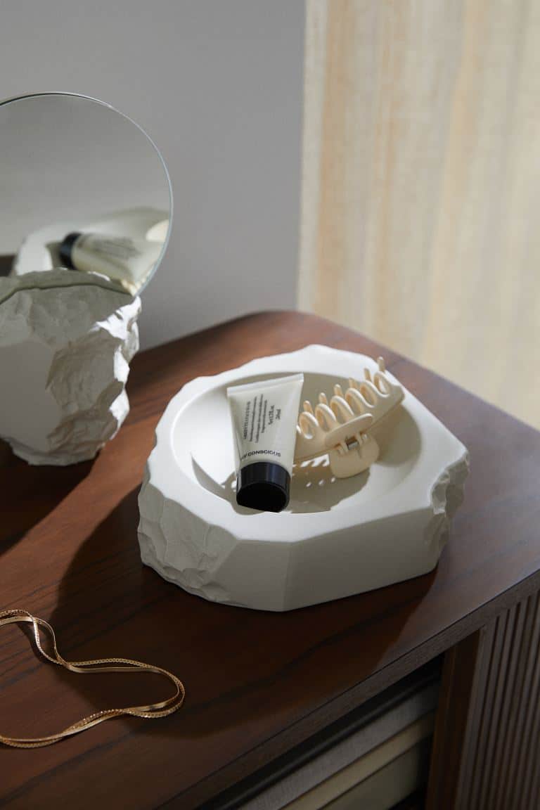 Accessoires de salle de bain en grès de cérame