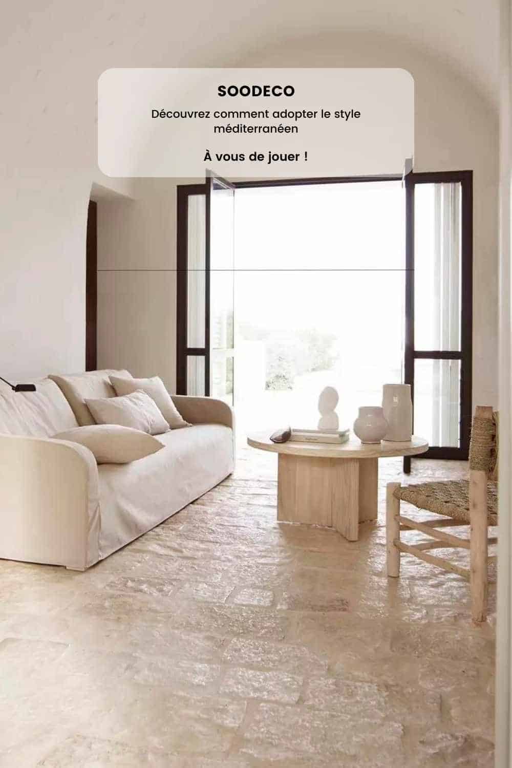 Décoration style méditerranéen couleurs claires