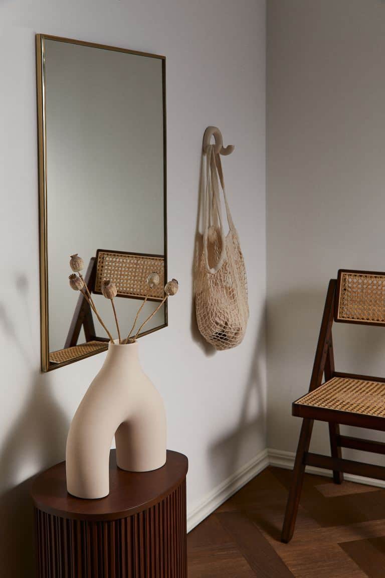 Miroir avec cadre en métal salle de bain