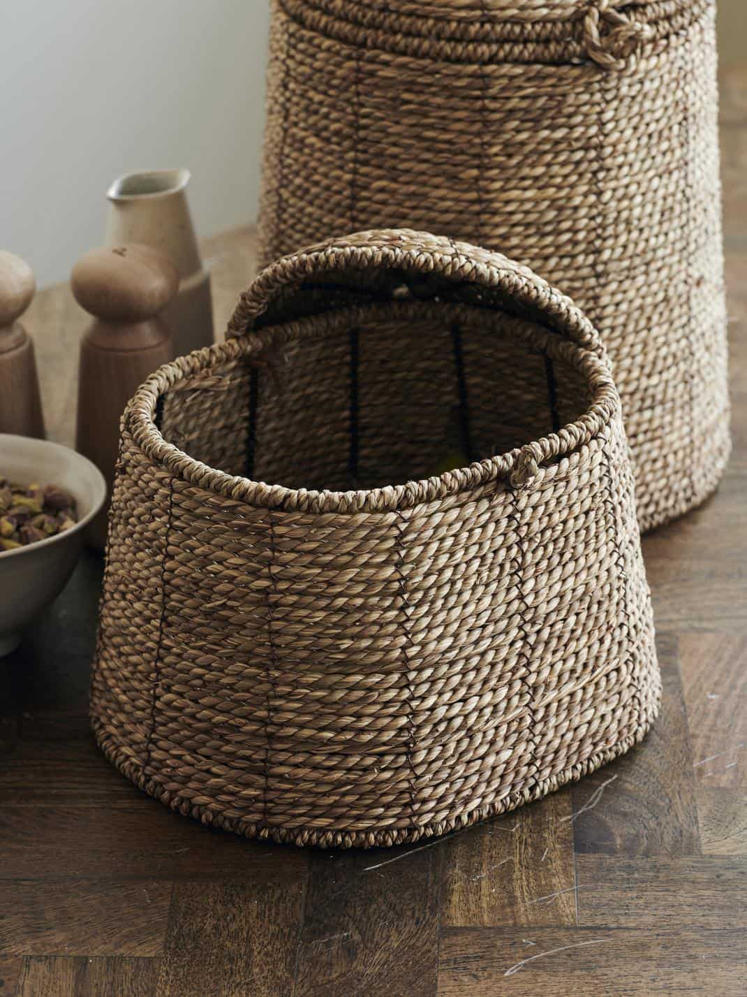Panier de rangement pour papier toilettes rotin