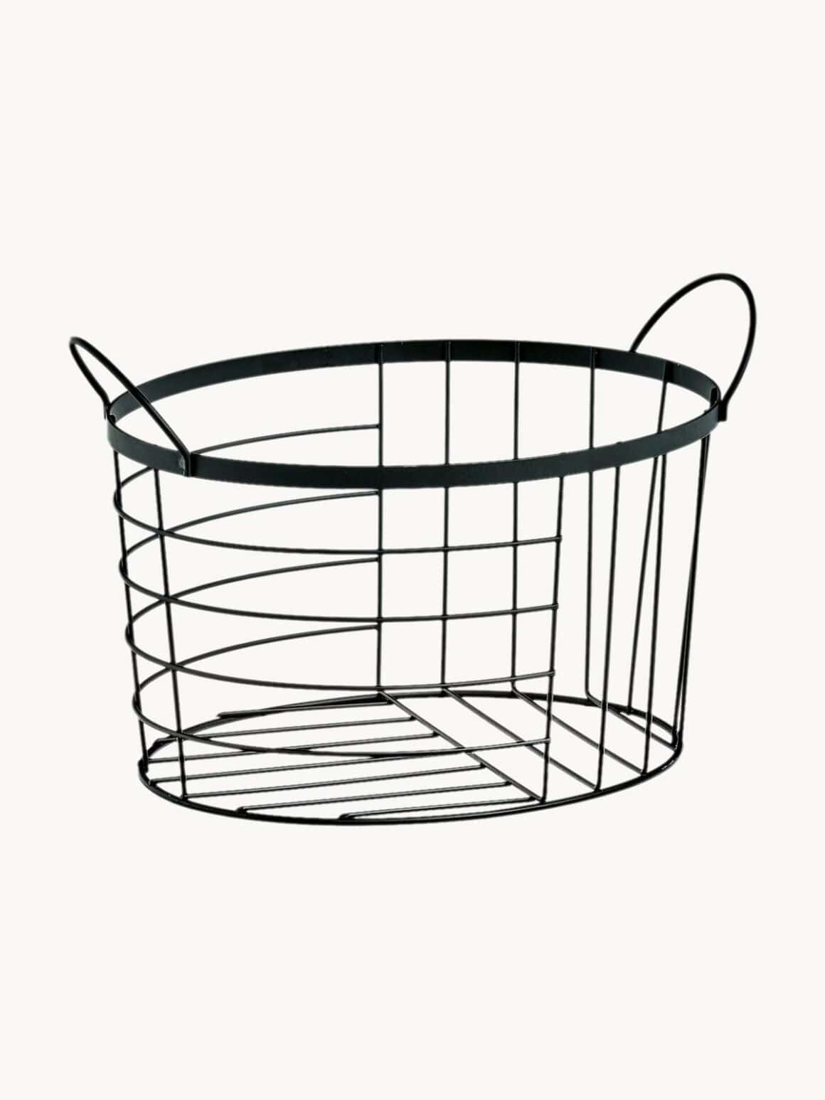 Panier rangement noir papier toilettes