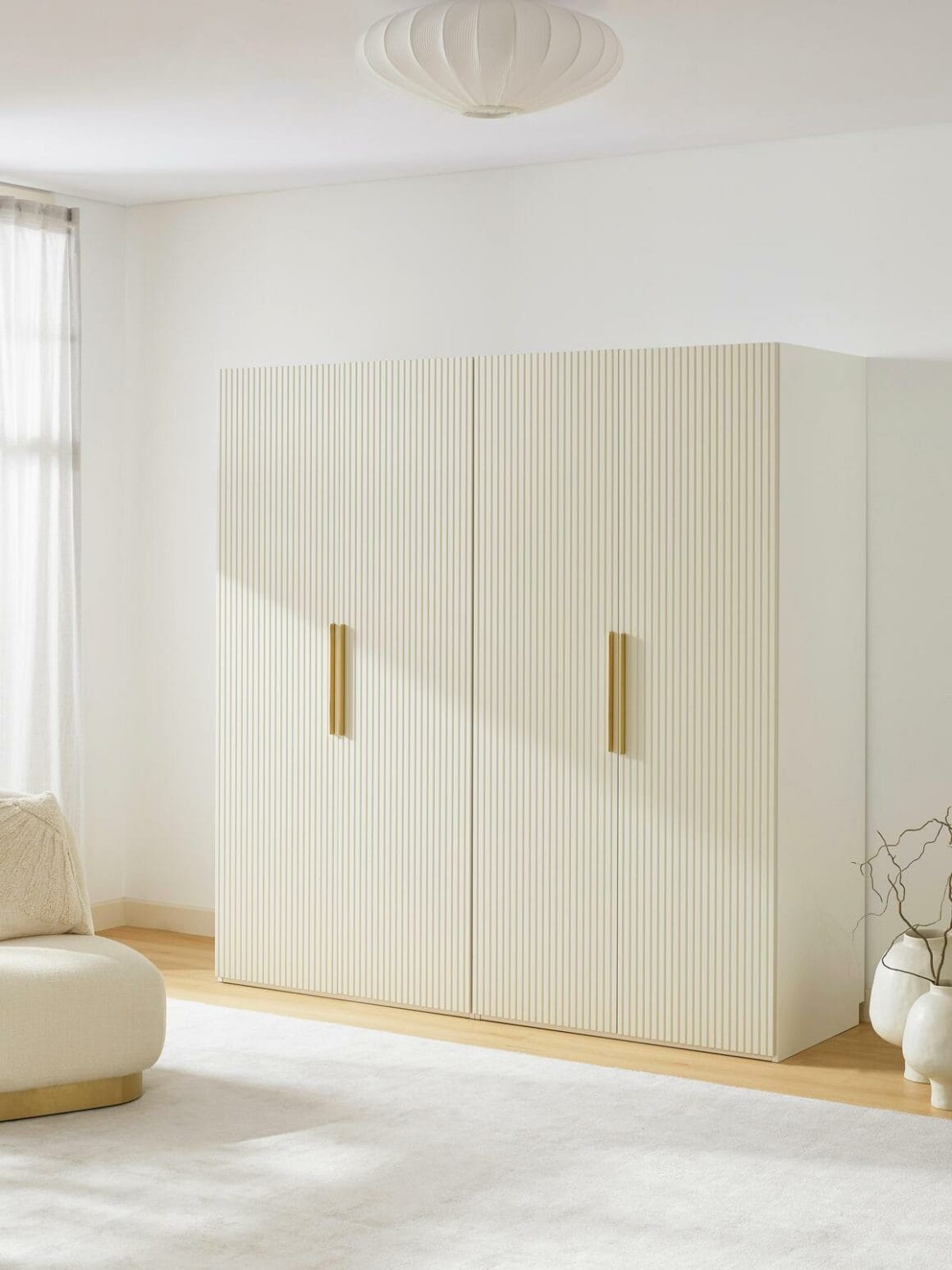 Armoire battante à compartiments dressing chambre