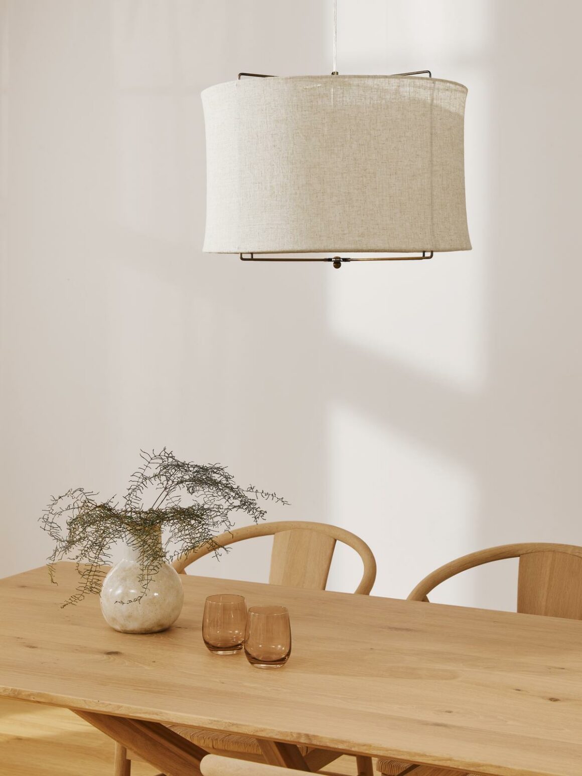 Suspension en lin style méditerranéen finca maroc aérienne