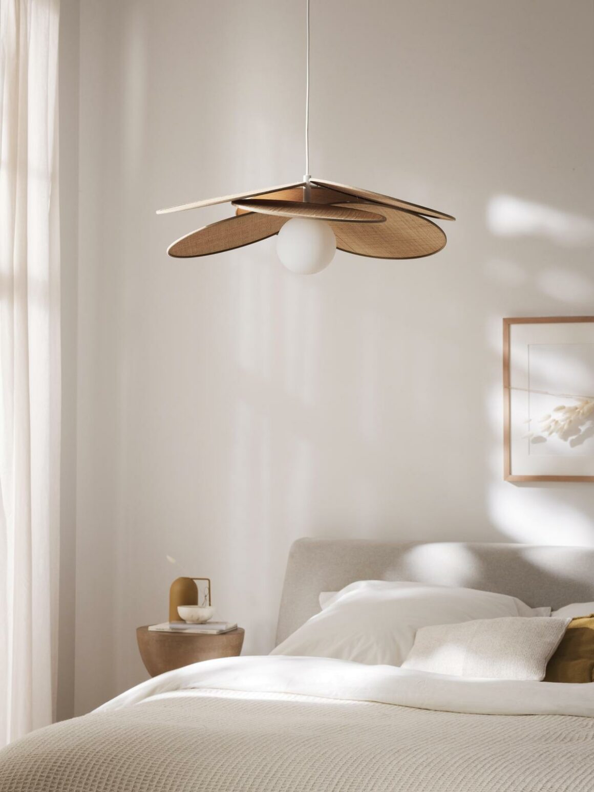 Suspension pales fibres naturelles design