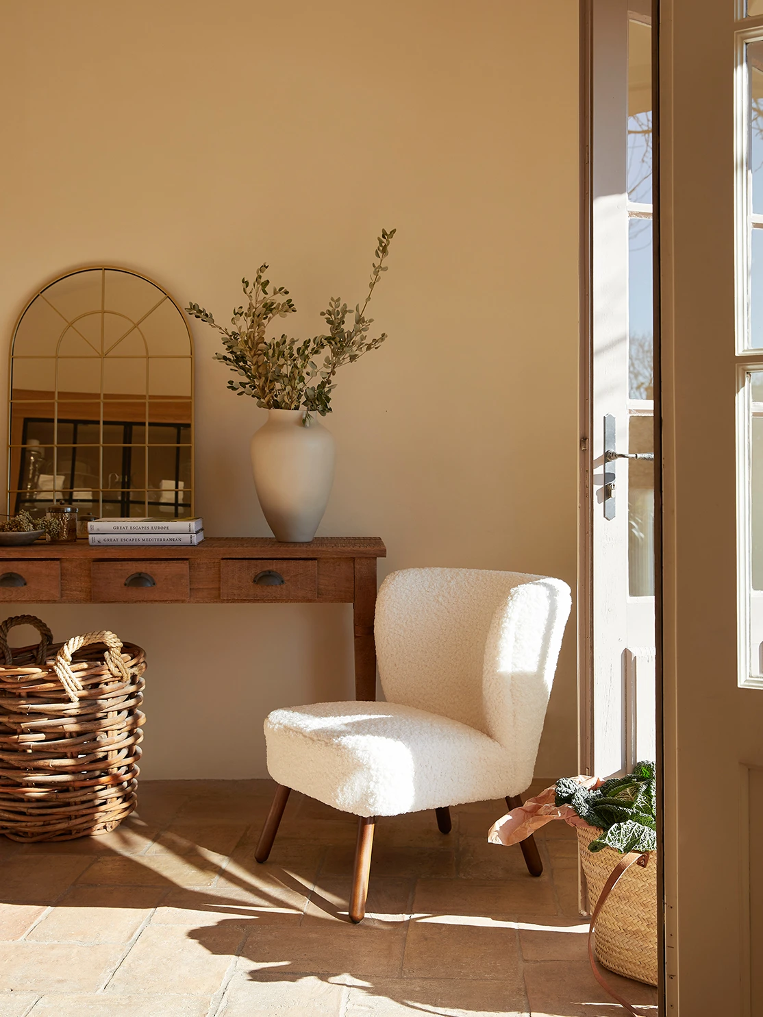 Maison de campagne entrée fonctionnelle console