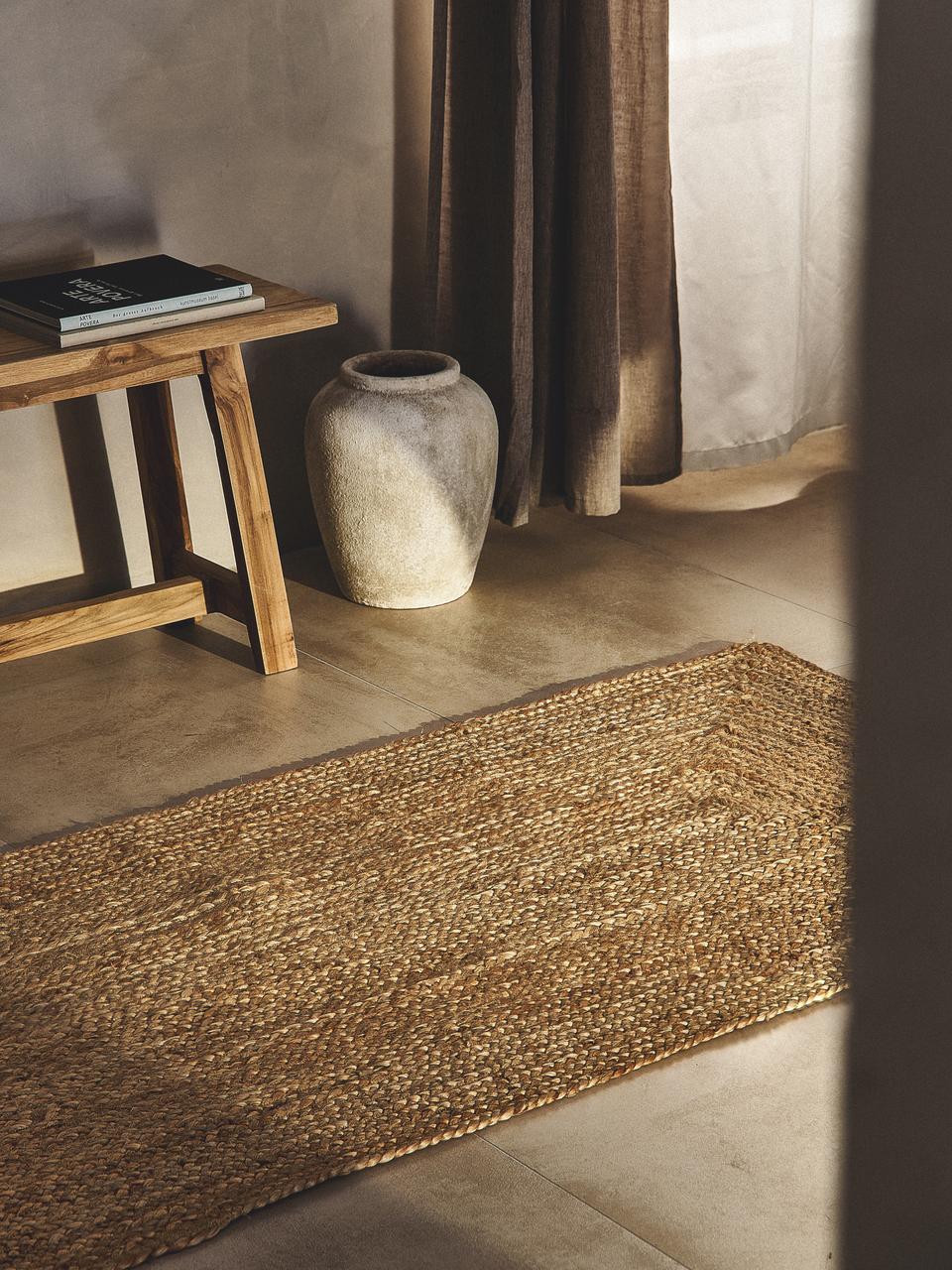 Tapis en jute entrée couloir